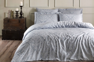 Элитное постельное белье BAMBURA (голубой)