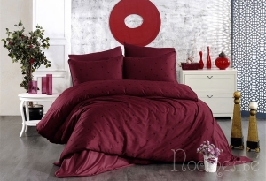 Элитное постельное белье LOVEN'S (бордовый/чёрный)