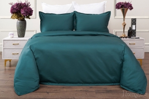 Элитное постельное белье Селина (тем зеленый)